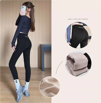 Lamb Fleece Leggings For Women