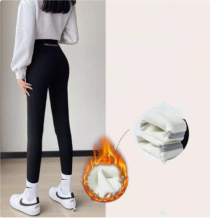 Lamb Fleece Leggings For Women